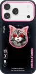Case Nimmy Glasses Cool Cat MagSafe do iPhone 17 black and pink
