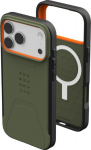 Urban Armor Gear Civilian MagSafe Case Apple iPhone 17 Pro Max olive/pop