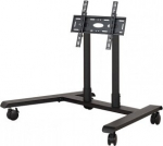 ?BTE B-TECH AV SYSTEM X - UNIVERSAL LOW LEVEL FLAT SCREEN TROLLEY (VESA 600 X 400) - 0.75M &Oslash;50MM POLES