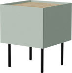 Cama MEBLE Cama Bedside table, 2 pcs. FELLINI 40x41x60 olive + oiled oak top