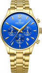 Giewont Men&rsquo;s Chronograph Sapphire Watch / gold/blue