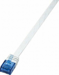 LogiLink Patchcord flat, U/UTP, Cat.6, white, 5m (CF2071U)