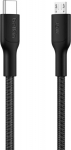 Belkin USB-C/Micro-USB Kabel 1m geflochten, schwarz CAB026hq1MBK