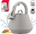 STEEL KETTLE Z GWIZDKIEM 2.5L KLAUSBERG KB-7949 SZARY