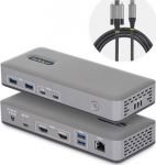 StarTech.com USB-C DOCK 2X HDMI 100W PD,