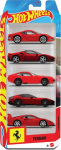 Mattel Hot Wheels: Ferrari - Racing Vehicles Set of 5 (JLN12)