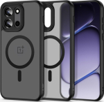 &Uuml;mbris Magmat MagSafe, OnePlus Nord 6, matt l&auml;bipaistev musta &auml;&auml;rega, Qi2/MagSafe toega, Tech-Protect