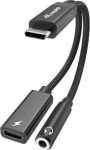 Equip Adapter USB-C-> 3-Pin 3.5mm St/Bu DAC 0.12m schwarz