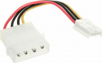 InLine Molex - 4-pin Floppy, 0.6m, Multicoloured (26623A)