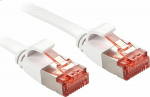 LINDY Patchkabel Cat6 U/FTP Flat ribbon white 5.00m