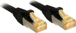 Lindy 0.3M RJ45 S/FTP LSZH, NETZWERKKABEL SCHWARZ