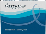 WATERMAN Ink Cartridge Stand. Serenity Blue 8 St&uuml;ck