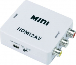 SpeaKa Professional HDMI Cinch Converter[1x HDMI socket> 3x RCA jack] Weiss