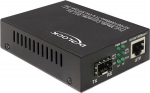 Delock Gigabit Ethernet Media Converter - Medienkonverter - 1GbE - 10Base-T, 100Base-TX, 1000Base-T, 1000Base-X - SFP (mini-GBIC)