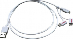 ROLINE USB-Kabel - USB (M) zu Lightning/Micro-USB Type B/USB-C (M)
