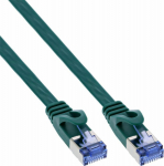 InLine Patchcord InLine&reg; flat, U / FTP, kat. 6A, zielony, 3m