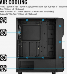 AER AeroCool Geh Midi Menace RGB/TG Black MicroATX/ATX/MiniITX