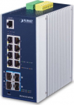 PLANET Industrial L3 8-Port 1000T + 4-Port 10G SFP+