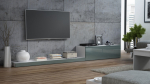 Cama MEBLE Cama TV stand LIFE 300/42/35 white/grey gloss