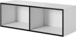 Cama MEBLE Cama open storage cabinet ROCO RO2 112/37/37 white/black