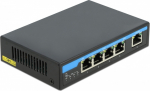 Delock Switch - unmanaged - 4 x 10/100/1000 (PoE+)