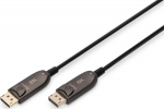 Digitus Hybrid connecting cable AOC DisplayPort 1.4 8K/60Hz UHD DP/DP M/M 20m Czarny