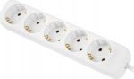 Lanberg Extension cord 3m white 5x 230V Schuko