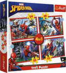 Trefl Puzzle 4w1 Heroic Spider-Man / Disney Marvel Spiderman 34384 Trefl