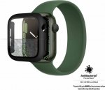Kaitseklaas raamiga, Apple Watch Series 9 / 8 / 7 (41mm), eemaldatav, musta &auml;&auml;rega, PanzerGlass