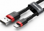 Kabel USB Baseus USB-A - Lightning 1 m Black and red (31652-MP)