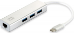 LevelOne Adapter USB-C -> Gb-LAN + USB3.0-Hub