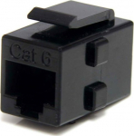 StarTech.com Cat 6 RJ45 Keystone Jack Network Coupler - F/F (C6KEYCOUPLER) - Connectors for networks - RJ-45 (female) till RJ-45 (female) - CAT 6 - svart
