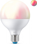 WiZ smart lamp globe, ball lamp, E27, RGBW - all colors and shades of white light, Wi-Fi, 1055 lm