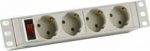 EFB Elektronik EK631DE.11GR - 2 m - indoors - CEE - angled - IP20 - splash-proof
