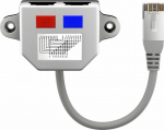 Wentronic Port doubler for Cat5econnections 1xRJ45 plug > 2xRJ45 jack, Pinout 1:1