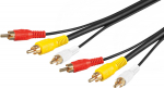Wentronic 3xRCA male to 3 RCA male 1.5m
