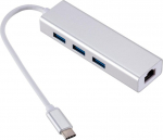 Roger RoGerAD15642 USB-C Hub - Splitter 3 x USB 3.0 / RJ45
