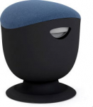 Up Up Seul ergonomic balance stool Black, D47 Blue fabric