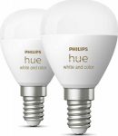 Philips Hue White and Color Ambiance smart lamp, E14, py&ouml;re&auml;, 470 lm, 2 pcs