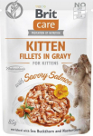 BRIT Care Cat Kitten Savory Salmon Pouch - wet cat food - 85 g