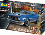 Revell Model plastic Car 71 Ford Mustang Boss 351 1/25