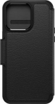 Otter Products OtterBox Strada Series Folio - Flip case for mobile phone - compatible with MagSafe - Leder - Shadow (schwarz) - f&uuml;r Apple iPhone 15 Pro Max (77-93568)
