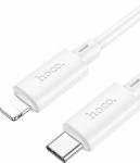Kabel USB Hoco USB-C - Lightning 1 m White (HOCOACC7)