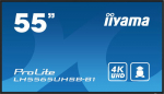 IIYAMA LH5565UHSB-B1 55IN LCD UHD, 55 3840X2160 UHD IPS PANEL HAZE