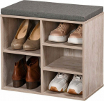 Kesper Shoe cabinet with seat, 5 compartments, MDF, Kesper