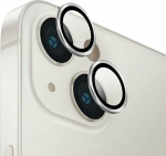 Uniq UNIQ Optix Aluminum Camera Lens Protector iPhone 14 6.1'' / 14 Plus 6.7'' sterling silver camera lens glass with applicator