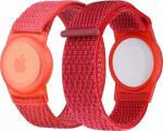 Mobile Origin Nylon Protective Case with Red Stripe for Apple Airtag