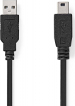 Kabel USB Nedis USB-A - miniUSB-B 3 m Czarny (CCGL60300BK30)