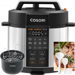 Cosori CMC-CO601-SEU Pressure Cooker czarno-srebrny - Moc [W]: 1100 | Bowl capacity [l]: 5.7