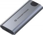 CONCEPTRONIC SSD Geh&auml;use M-Key M.2->M/B+M-Key/USB-C3.2 gr